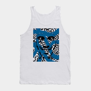 Smile Lines BLUE Tank Top